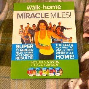 Walk Away the Pounds Miracle Miles 5 Dvds.
